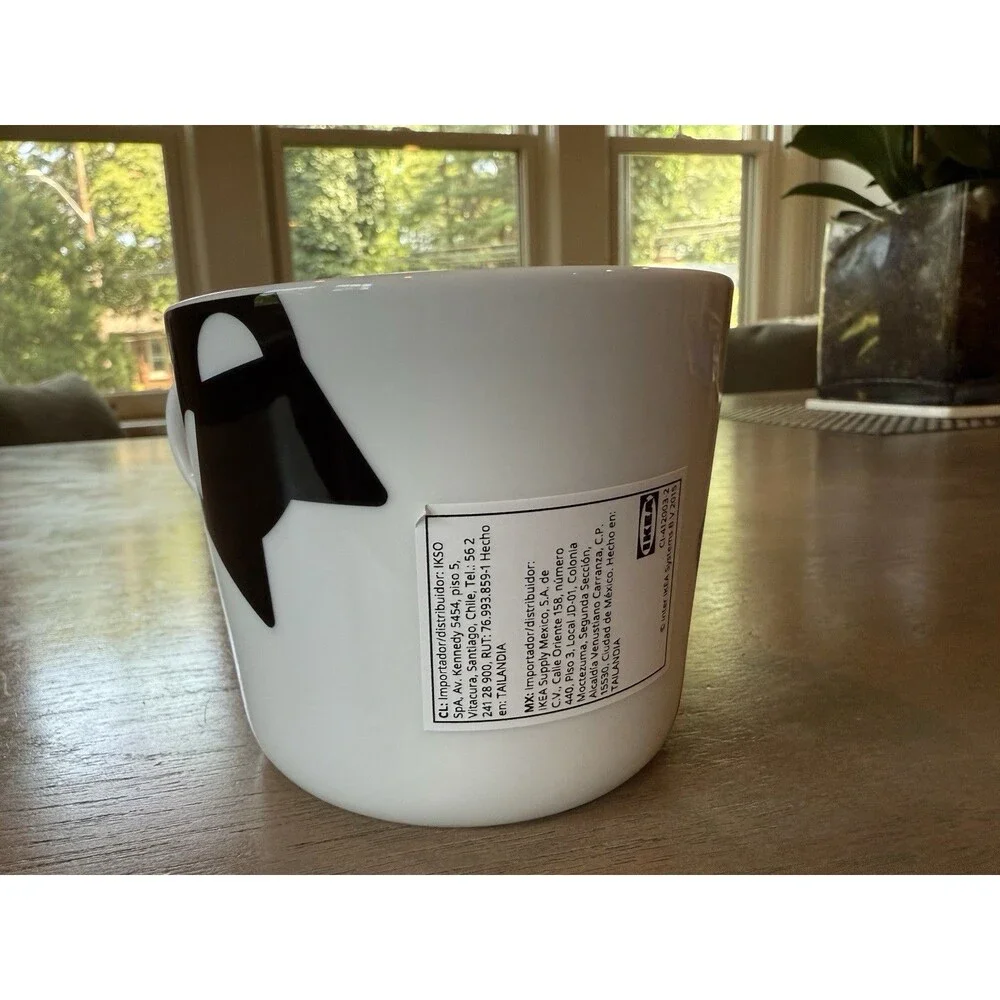 IKEA Mug Cats Kustfyr NEW 2025 White Black Cat 4